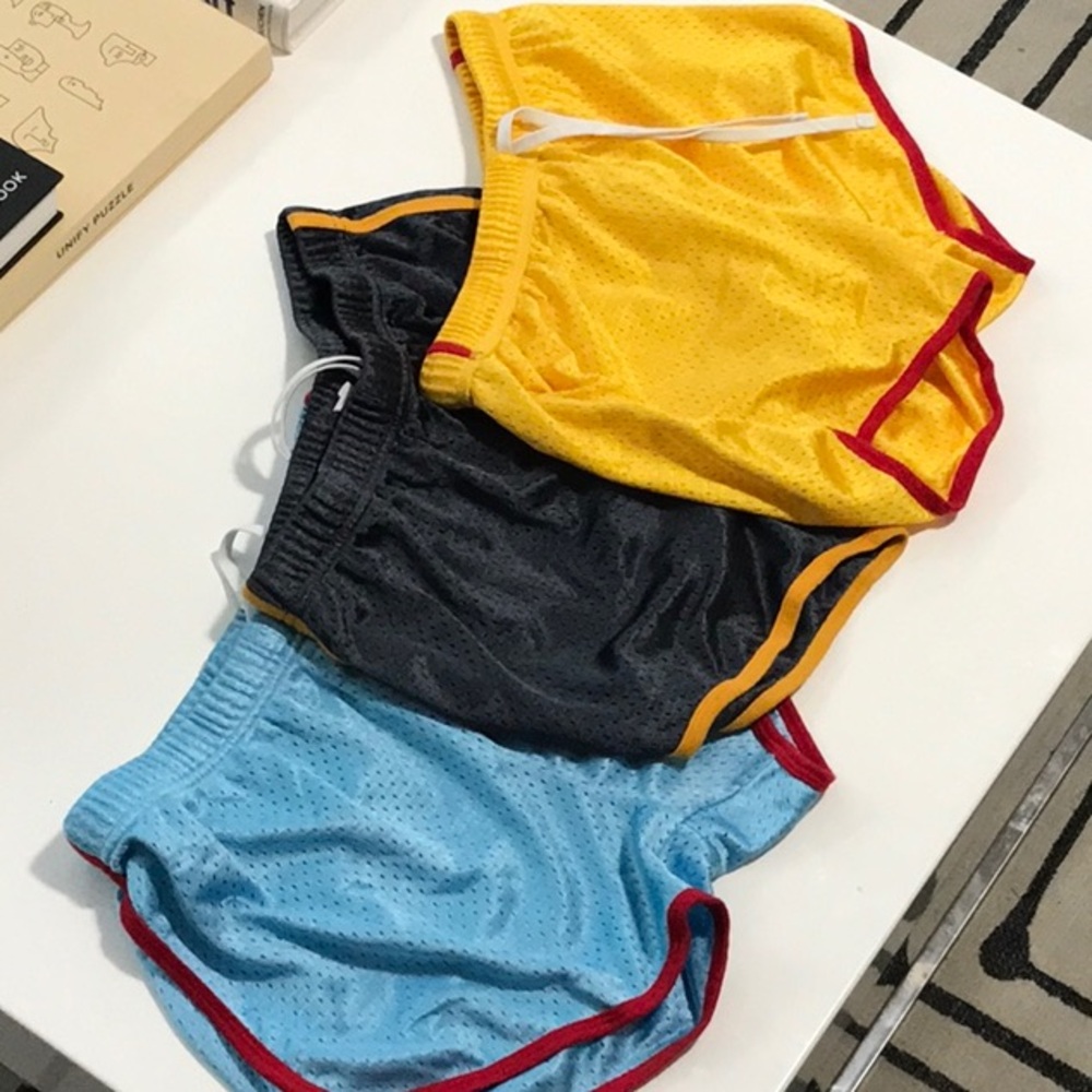 Colorful Mesh Athletic Shorts Set
